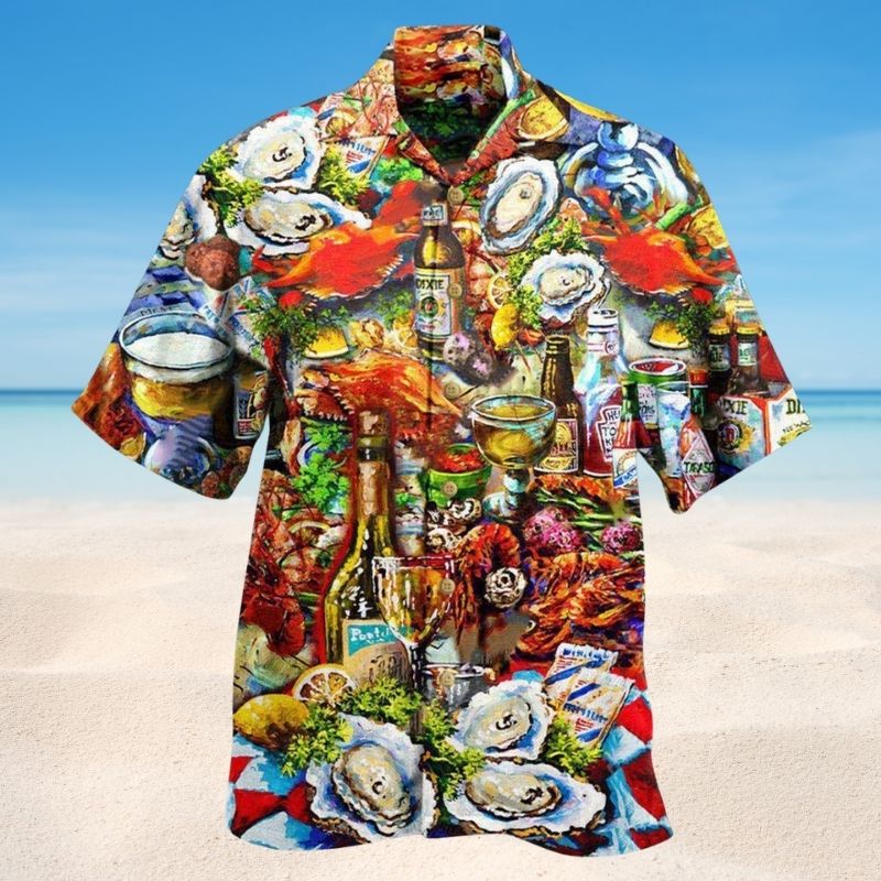 I Am On Seafood Diet Hawaiian Shirt For Island Getaways Beach Parties And Comfortable Vacation Style