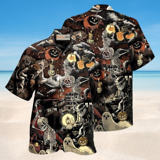 Halloween I Have Got Skeleton In Me Hawaiian Shirt For Summer Vacation Beach Travel And Relaxed Casual Wear