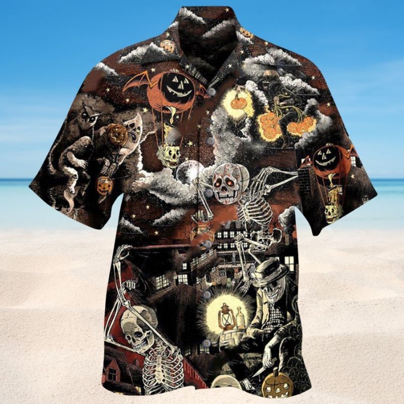 Halloween I Have Got Skeleton In Me Hawaiian Shirt For Summer Vacation Beach Travel And Relaxed Casual Wear
