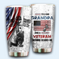 Dad Grandpa Veteran 20 Oz Tumbler For Coffee Travel And Daily Drinks