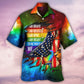 Rainbow Pride Courage Hawaiian Shirt For Island Vacations, Resort Wear, And Relaxed Seasonal Style
