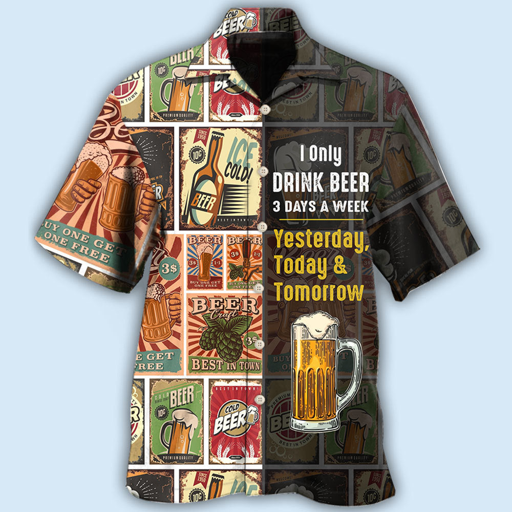 Drink Beer Week Hawaiian Shirt For Resort Trips, Coastal Parties, And Warm Weather Style