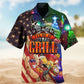 Grill Christmas Hawaiian Shirt For Tropical Holidays, Outdoor Gatherings, And Everyday Comfort