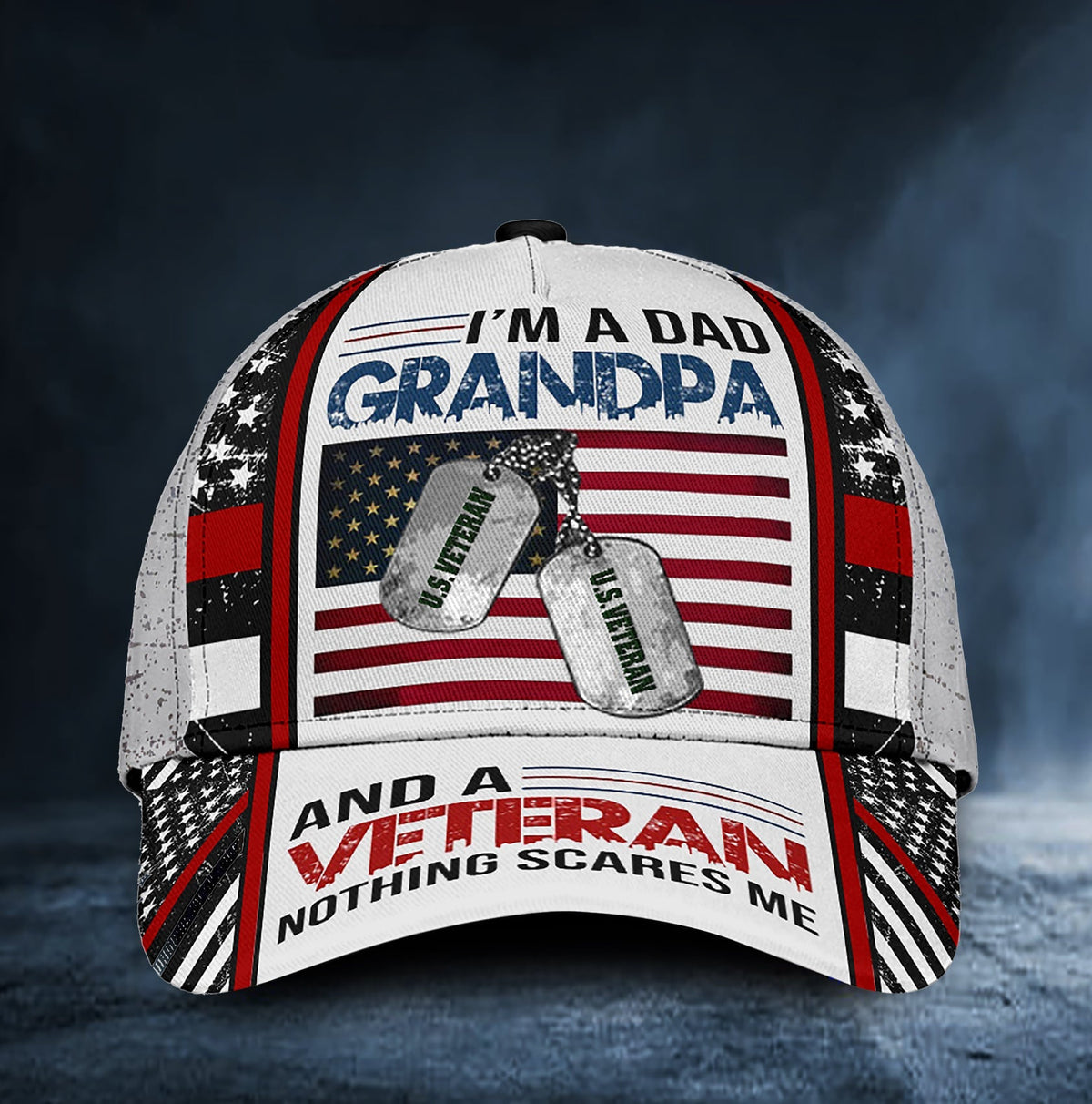 Dad Grandpa Veteran Nothing Scares Me Classic Cap For Daily Styling Weekend Travel And Outdoor Activities