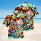 Ice Cream Skull Hawaiian Shirt For Coastal Adventures Outdoor Gatherings And Casual Warm Weather Wear