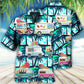 Truck Ice Cream Hot Summer Hawaiian Shirt Pattern Detail For Summer Holidays And Outdoor Fun