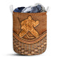 Ice Hockey Goalie Rattan Laundry Basket For Bathroom Bedroom Storage
