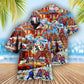 Ice Hockey Hawaiian Shirt With All Over Print For Coastal Adventures Summer Events And Everyday Comfort