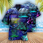 Neon Ice Hockey Hawaiian Shirt With All Over Print For Summer Events Coastal Travel And Comfortable Styling