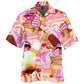 Creative Colorful Ice Cream Sweet Hawaiian Shirt For Island Vacations, Resort Wear, And Relaxed Seasonal Style