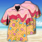 Ice Cream Fresh Roses Sweet Hawaiian Shirt For Beach Days, Summer Outings, And Thoughtful Gift Giving