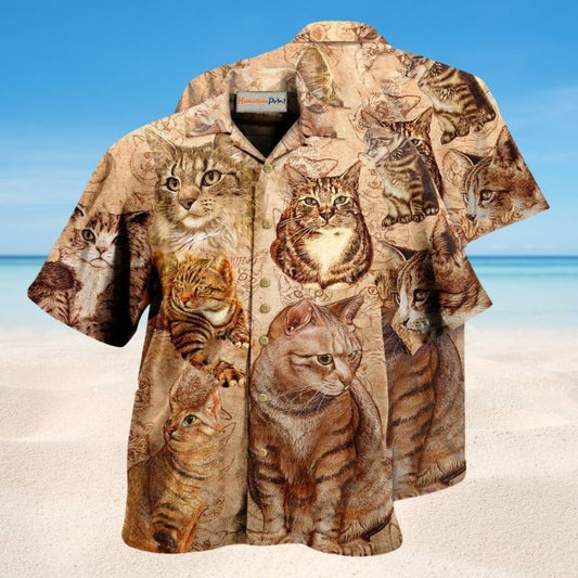 Proud Cat Lover Hawaiian Shirt For Island Getaways Outdoor Events And Thoughtful Animal Lover Gifts