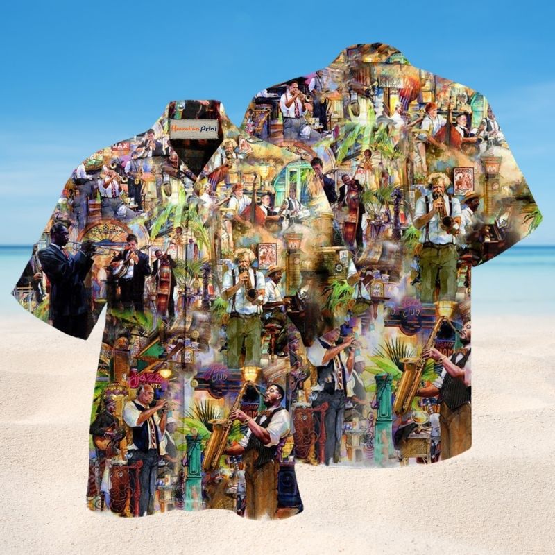 Music Jazz Mystery For Music Lovers Hawaiian Shirt For Coastal Vacations Live Music Fans And Everyday Wear