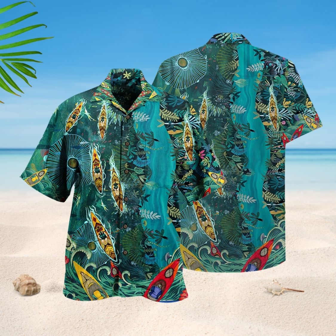 Rather Kayaking Adventure Hawaiian Shirt Design View For Casual Summer Styling