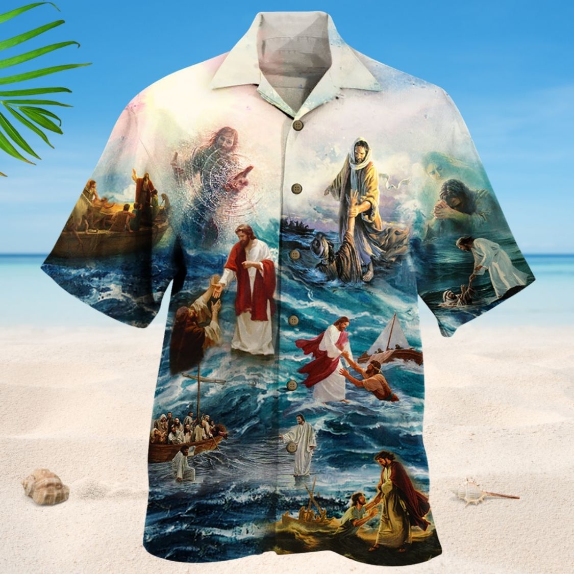 Faith Hawaiian Shirt For Vacation Days And Relaxed Coastal Outings