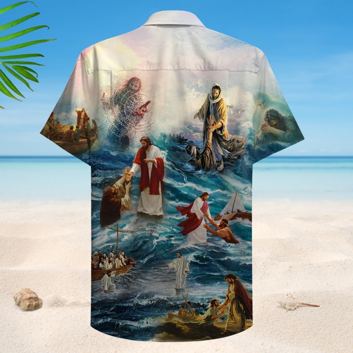 Faith Hawaiian Shirt Artwork View For Weekend Travel And Beach Style