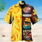 Creative Noodles Humor Food Hawaiian Shirt For Summer Vacation, Beach Travel, And Casual Wear