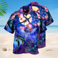Dragonfly Flying Moon Hawaiian Shirt For Coastal Adventures And Warm Weather Wear