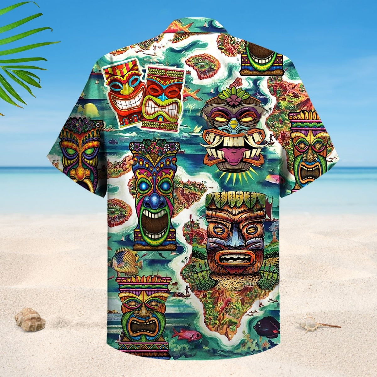 Aloha Tiki Hawaiian Shirt Pattern View For Relaxed Warm Weather Outfits