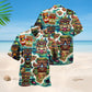 Aloha Tiki Hawaiian Shirt Artwork Detail For Resort Trips And Outdoor Activities