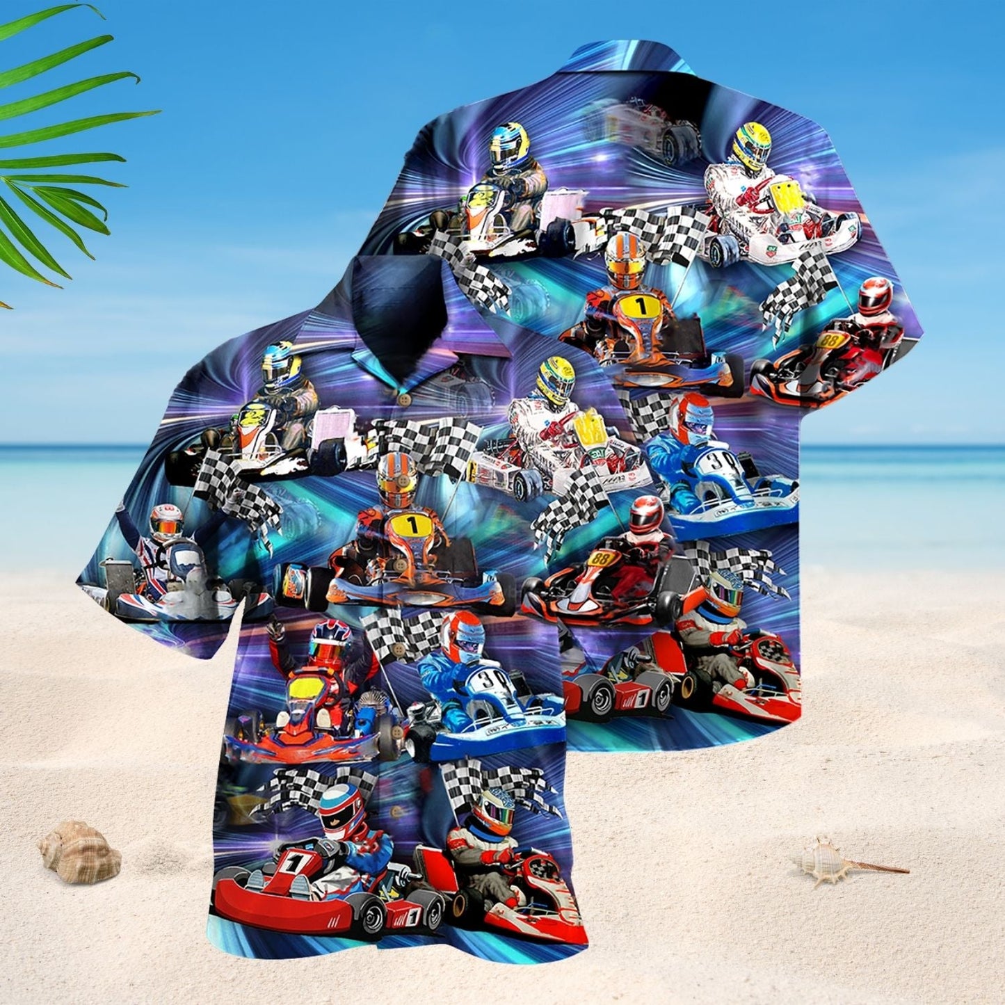 Kart Home Racing Hawaiian Shirt For Vacation Days And Relaxed Coastal Outings