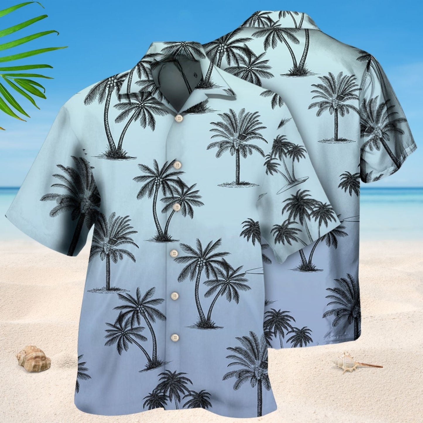 Tropical Island Hawaiian Shirt Design Detail For Sunny Adventures And Casual Wear