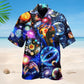 Galaxy Planet Hawaiian Shirt Design Detail For Sunny Adventures And Casual Wear