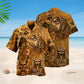Ancient Skull Egypt Hawaiian Shirt Pattern Detail For Vacation Travel And Daily Wear