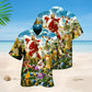 Easter Faith Risen Celebration Hawaiian Shirt Pattern Detail For Vacation Travel And Daily Wear