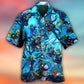 Diving Ocean Adventure Graphic Hawaiian Shirt Collar And Front View For Coastal Travel