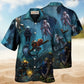 Deep Sea Diving Underwater Hawaiian Shirt Design Detail For Sunny Adventures And Casual Wear