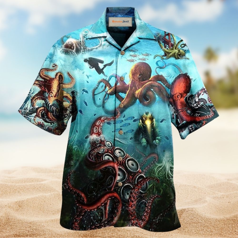 Octopus Protect Ocean Hawaiian Shirt For Resort Getaways And Comfortable Summer Activities
