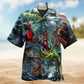 Octopus Seas Day Hawaiian Shirt Pattern View For Lightweight Everyday Style