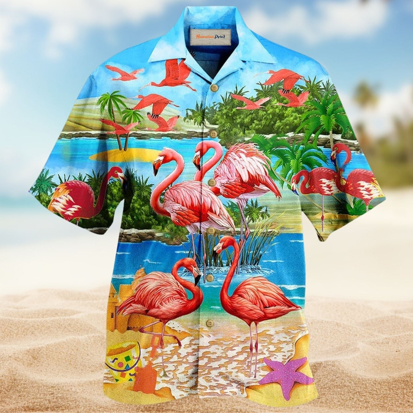 Tropical Flamingo Summer Hawaiian Shirt For Warm Weather Adventures And Everyday Comfort