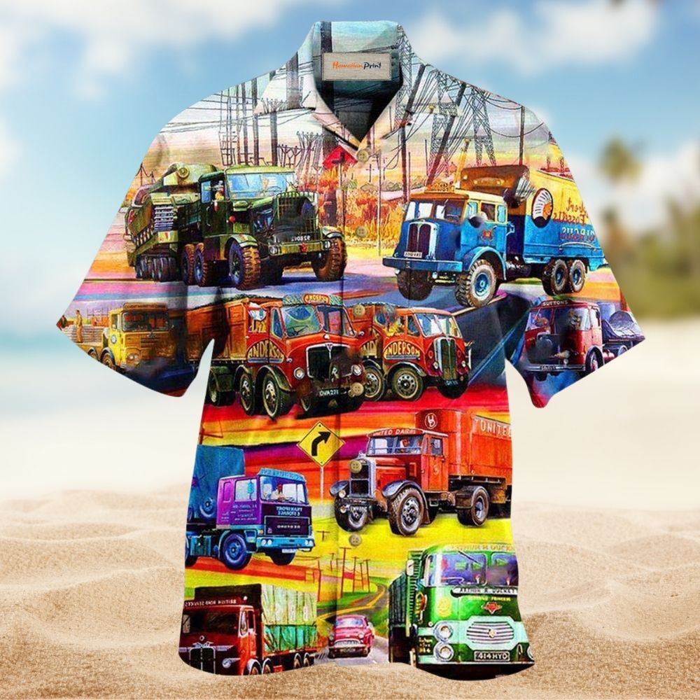 Truck Driver Ride Hawaiian Shirt For Summer Events And Casual Outdoor Wear