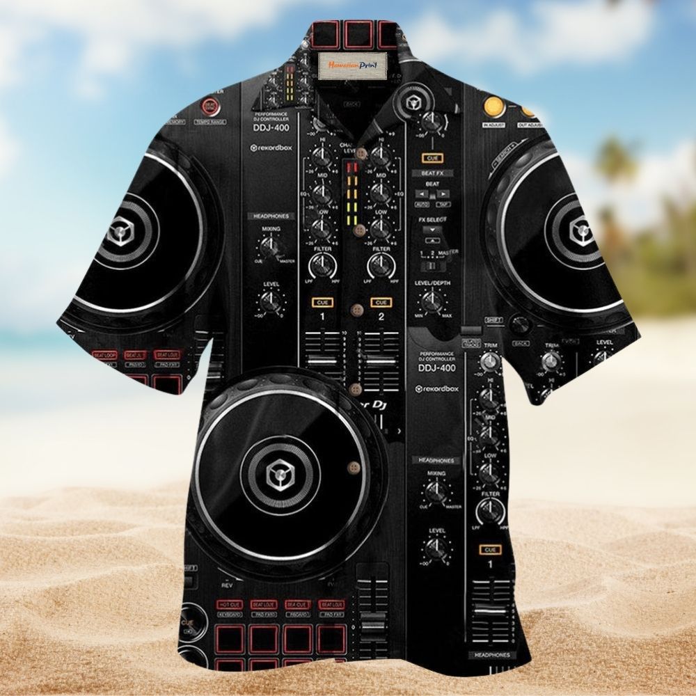 Music Yes Am DJ Hawaiian Shirt For Vacation Days And Relaxed Coastal Outings