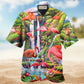 Flamingo Beautiful Landscape Hawaiian Shirt Design View For Resort Travel And Thoughtful Gifting