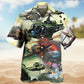 Military Creative Pattern Hawaiian Shirt Summer Design Detail For Summer Travel