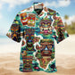 Aloha Tiki Hawaiian Shirt For Summer Vacation And Beach Travel