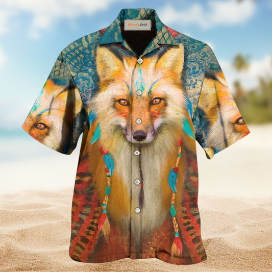 Bohemian Wolf Peace Hawaiian Shirt For Warm Weather Adventures And Everyday Comfort