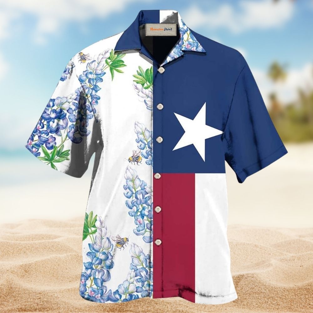 Texas Peace Beautiful Lifestyle Hawaiian Shirt Artwork Detail For Resort Trips And Outdoor Activities