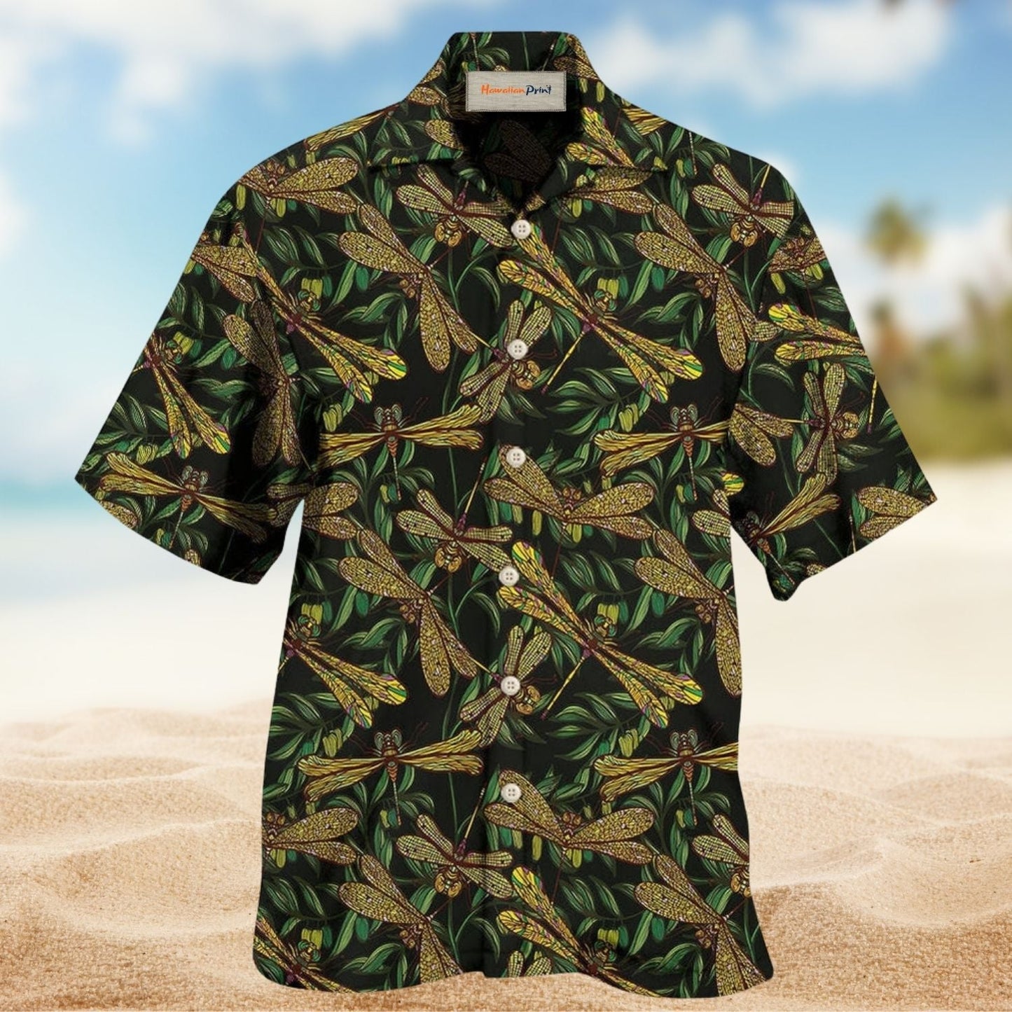 Dragonfly Inspirational Hawaiian Shirt For Summer Events And Casual Outdoor Wear