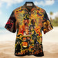 Funny Dog Halloween Dachshund Hawaiian Shirt For Resort Getaways And Comfortable Summer Activities