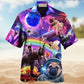 Rainbow Dog Pug Galaxy Fantasy Hawaiian Shirt For Beach Parties And Weekend Getaways