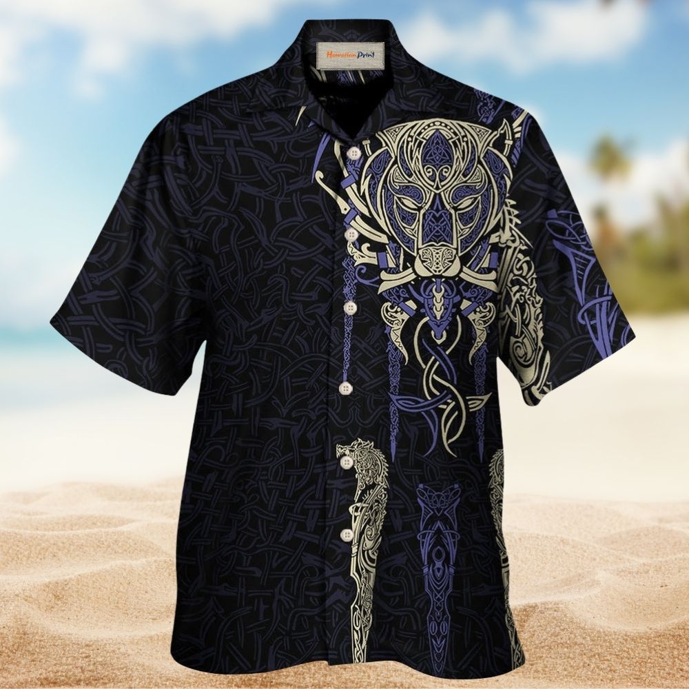Norse Warrior Bjorn Legend Lifestyle Hawaiian Shirt Design Detail For Beach Days And Holiday Travel