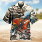 Car Racing Speed Hawaiian Shirt Detailed Pattern View For Resort Wear