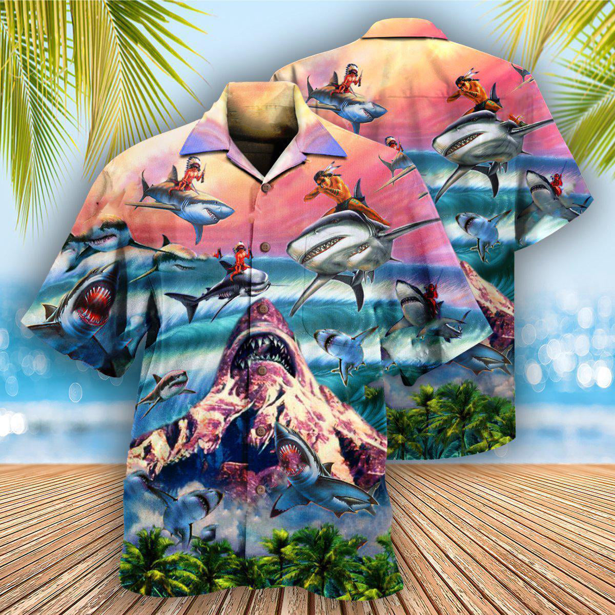 Shark Still Hawaiian Shirt For Vacation Days And Relaxed Coastal Outings
