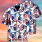 Patriotic Independence Simple Design Hawaiian Shirt For Beach Days, Summer Outings, And Thoughtful Gift Giving
