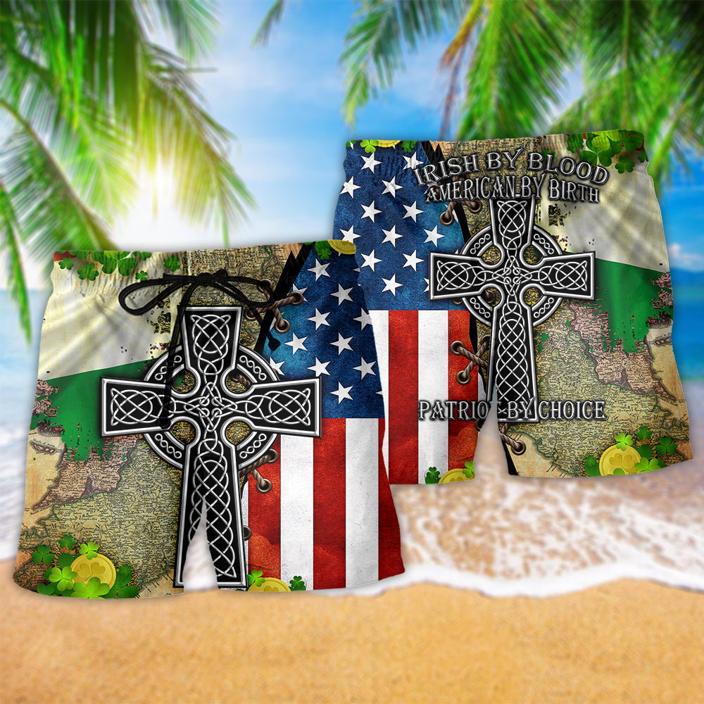 Irish Americana Beach Shorts Pattern Detail For Vacation Style And Everyday Comfort