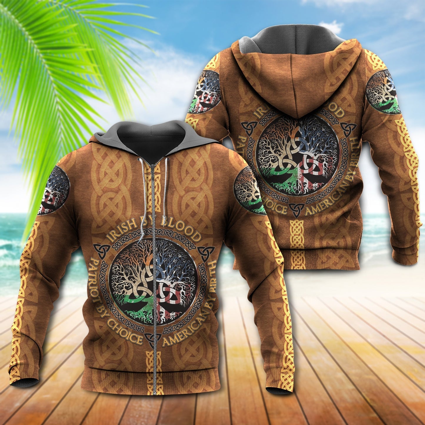 Irish Blood Leather Choice Hoodie For Everyday Wear Outdoor Adventures And Comfortable Style